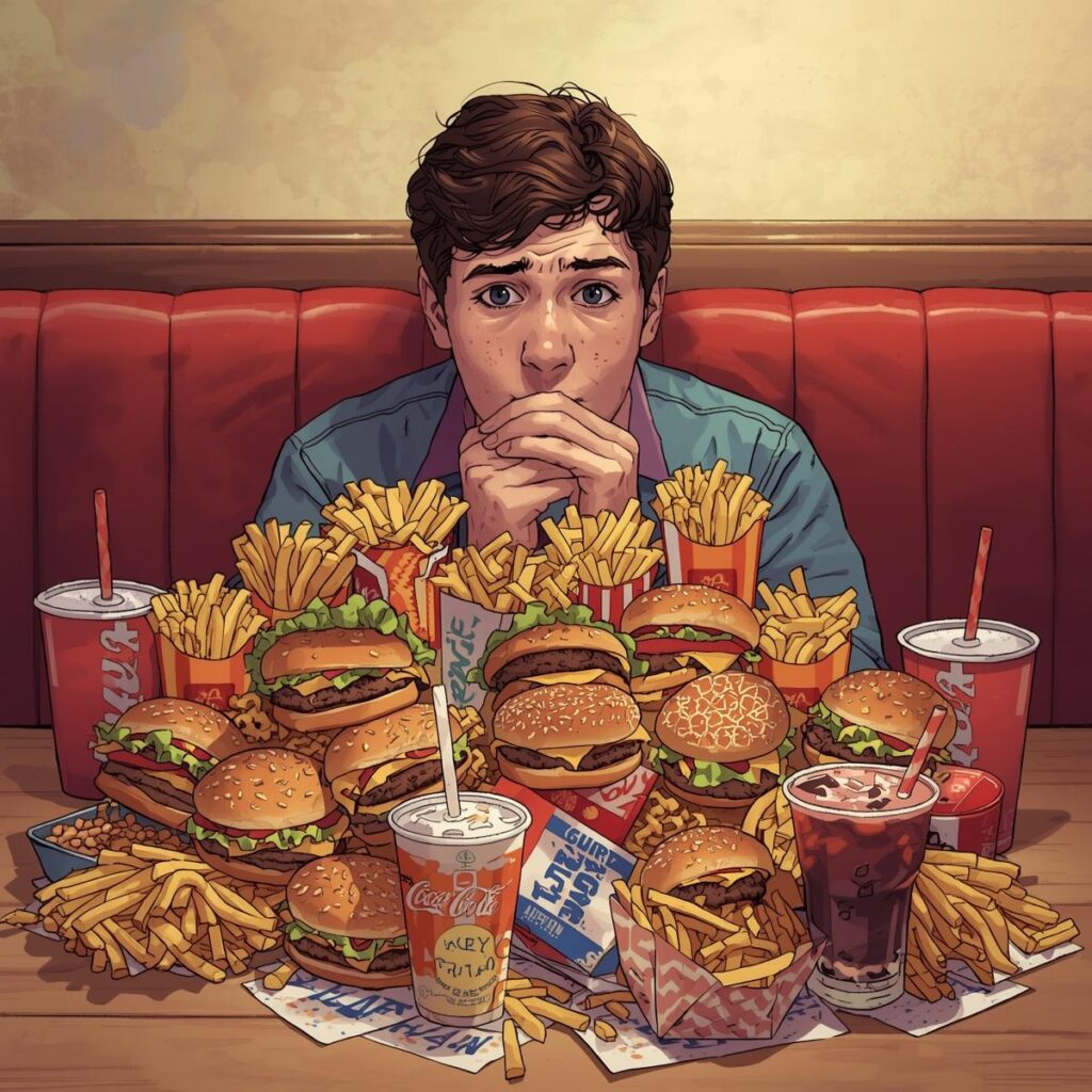 Eaing Too Much Junk Food